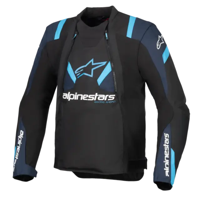 Chaqueta Alpinestars T-STUNT AIR Negro/DK Azul/LT Azul