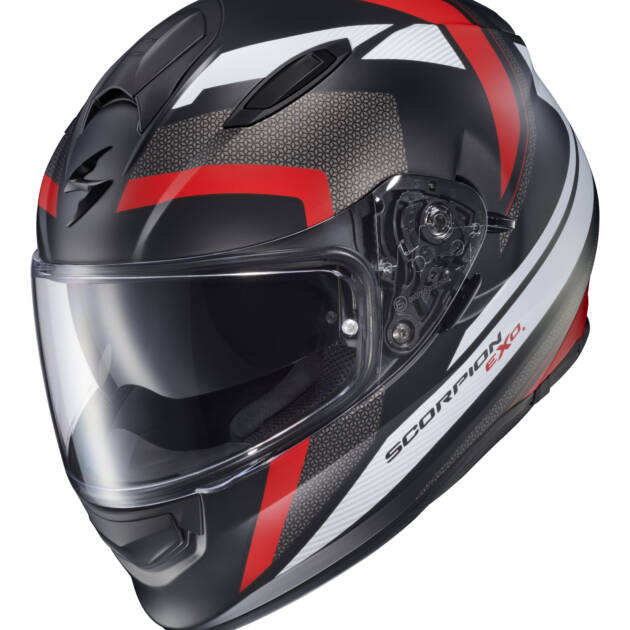 Scorpion RYZER FULL-FACE Casco Brillante Negro