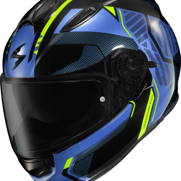 Scorpion RYZER FULL-FACE Casco Brillante Negro