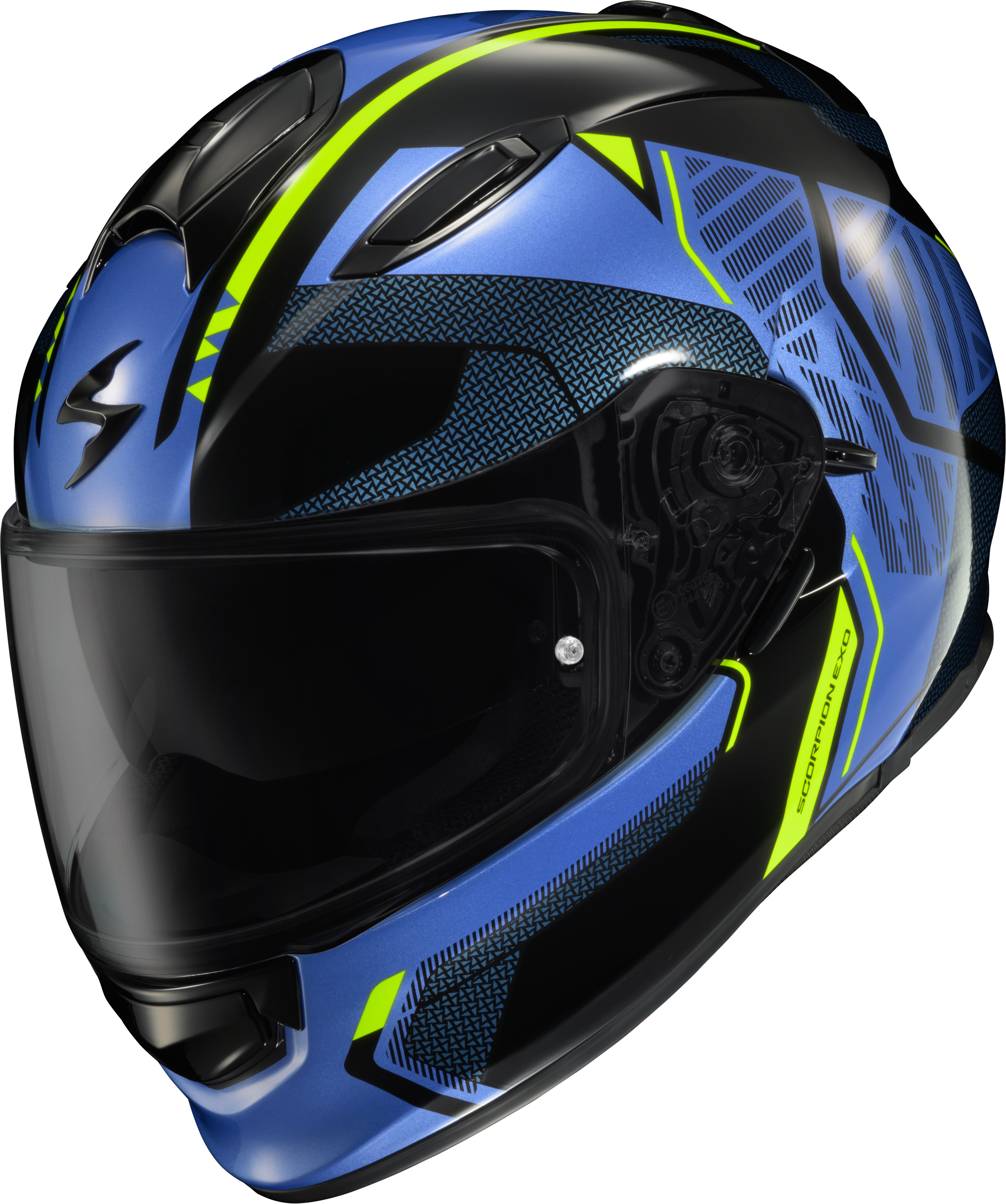 Scorpion RYZER FULL-FACE Casco Brillante Negro
