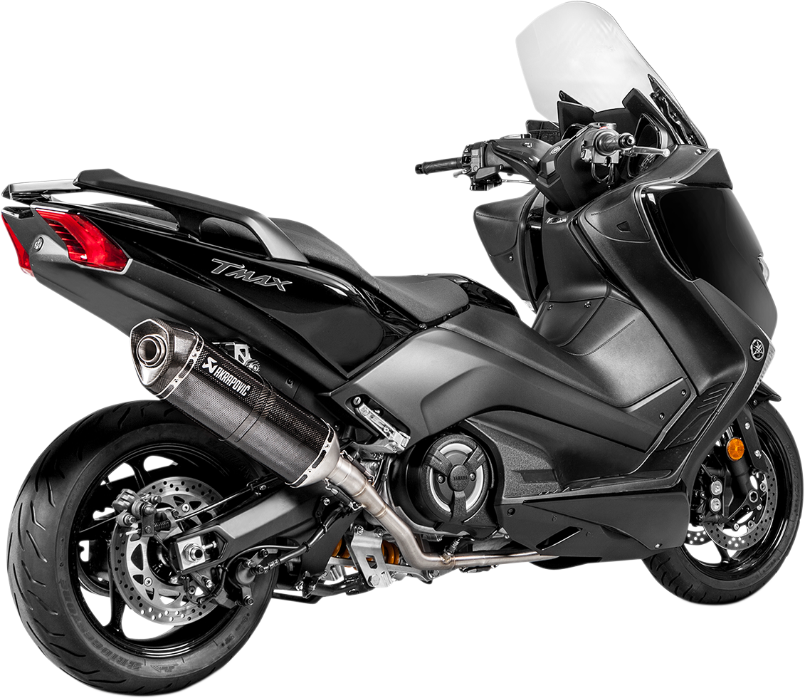 Akrapovic Exosto RAC de Acero Inoxidable/de Fibra de Carbono TMAX