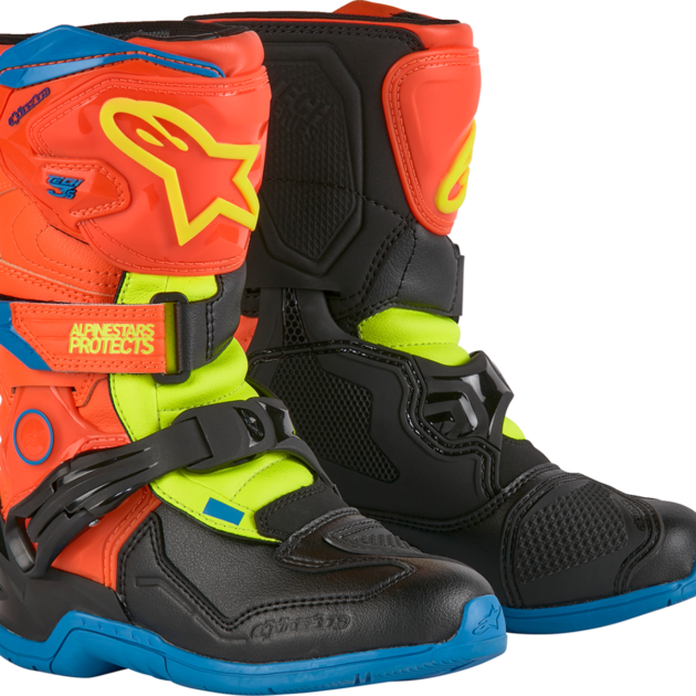 Bota Alpinestars T3S KIDS Naranja/Azul/Amarillo