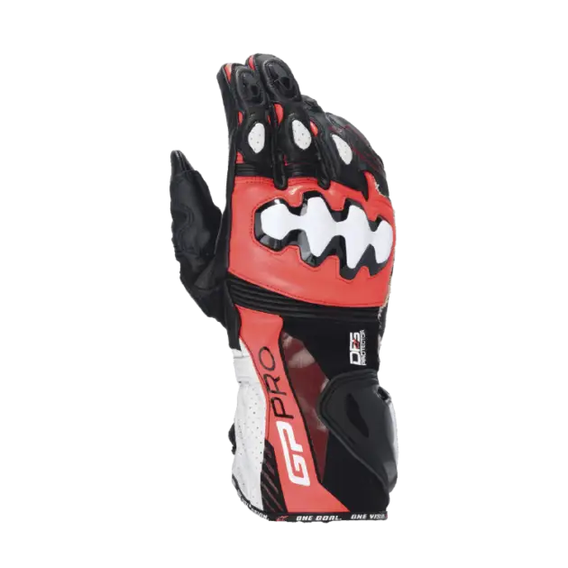 Guante Alpinestars GP PRO V4 Negro/Rojo FLUO/Blanco