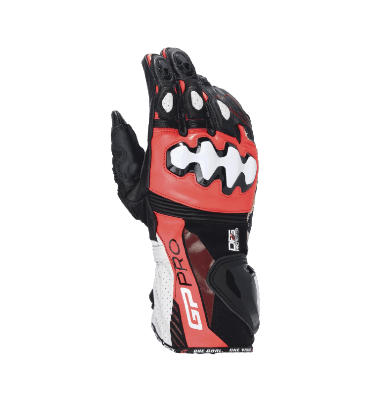 Guante Alpinestars GP PRO V4 Negro/Rojo FLUO/Blanco