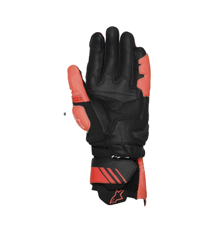 Guante Alpinestars GP+ Rojo V3 de Cuero BRT Rojo/Rojo FLUO - Image 2