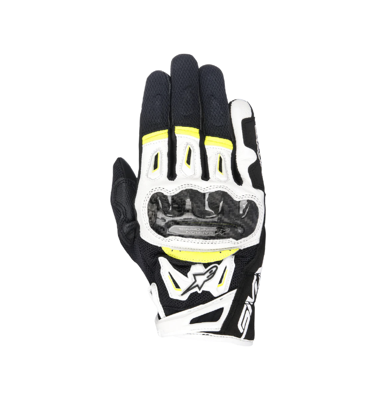 Guante Alpinestars SMX-2 AC Negro/Blanco/Amarillo S V2