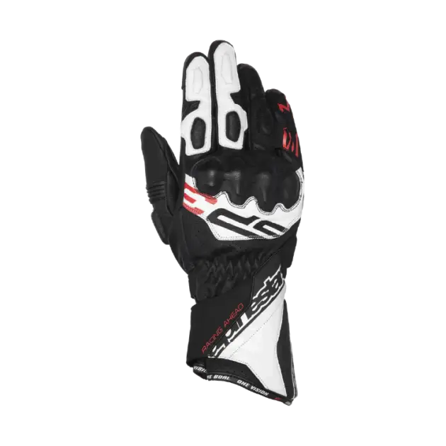 Guante Alpinestars SP-3 Negro/Blanco/Rojo FLUO