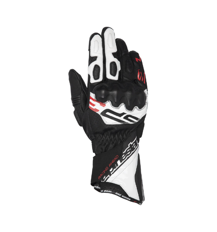 Guante Alpinestars SP-3 Negro/Blanco/Rojo FLUO