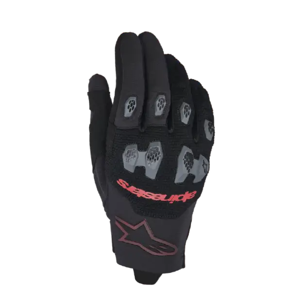 Guante Alpinestars MX PRO DURA Negro/BRT RED