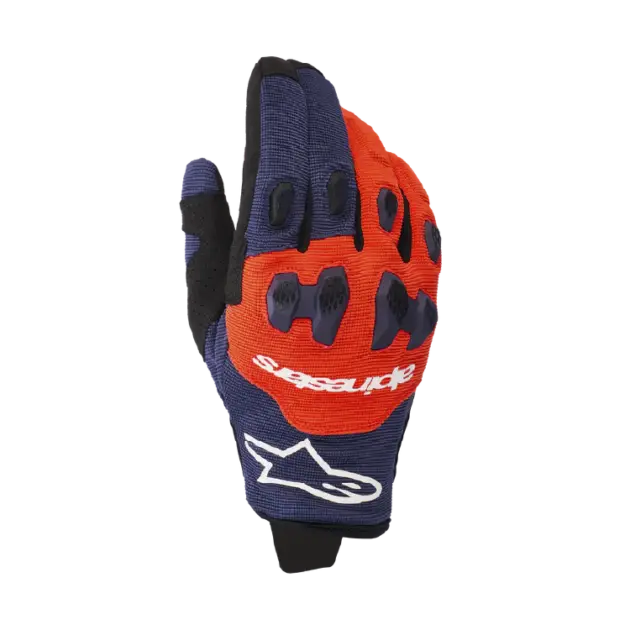 Guante Alpinestars MX PRO DURA Azul Marino/HT Naranja/Blanco