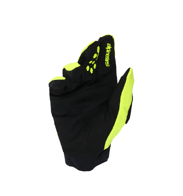 Guante Alpinestars MX YTH FBORE V2 YLW FLUO/Negro 3XS - Image 2