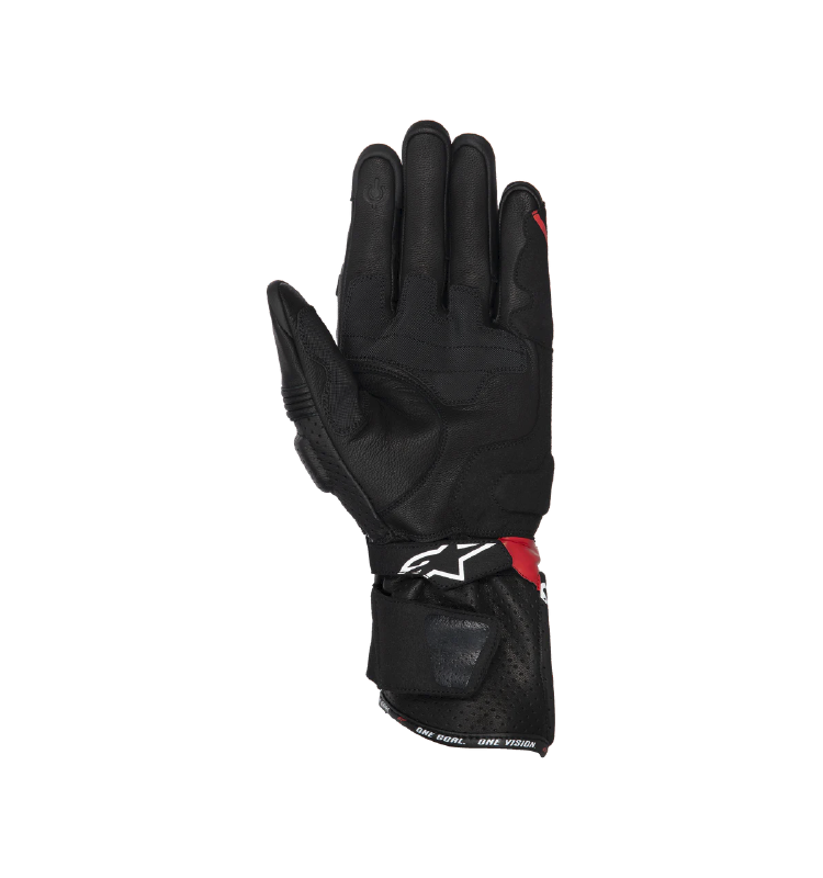 Guante Alpinestars SP-3 Negro/BRT Rojo/Blanco - Image 2