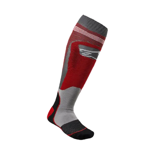 Medias Alpinestars MX PLUS1 Rojo/Gris