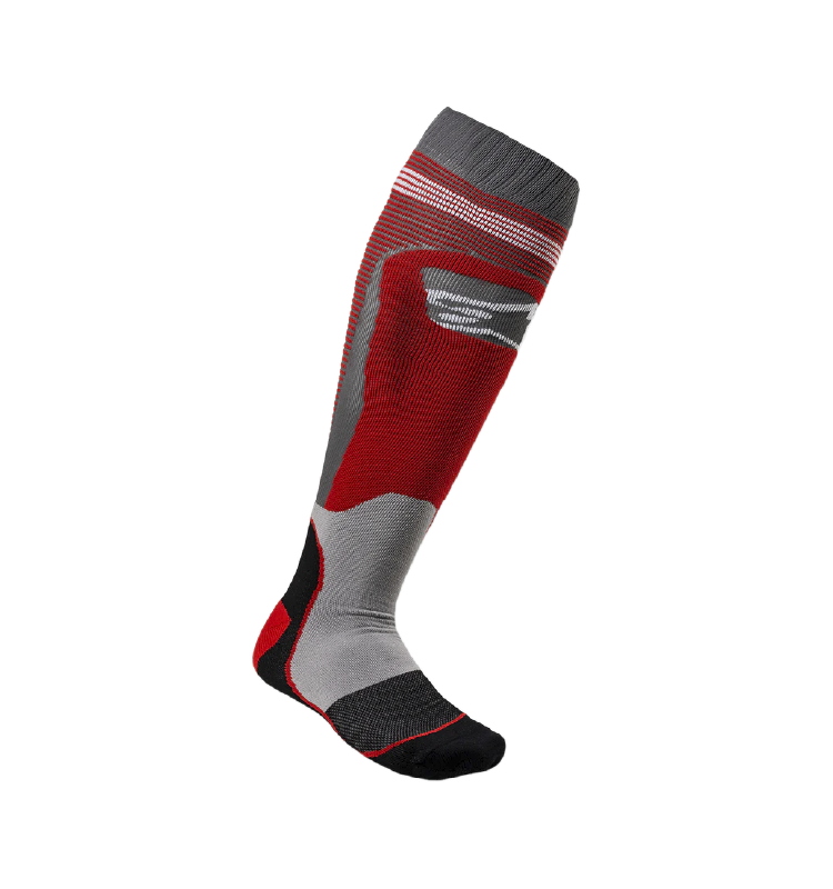 Medias Alpinestars MX PLUS1 Rojo/Gris