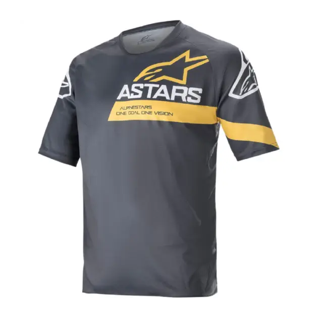 Buzo Alpinestars RACER V3 Manga Corta Gris/Amarillo