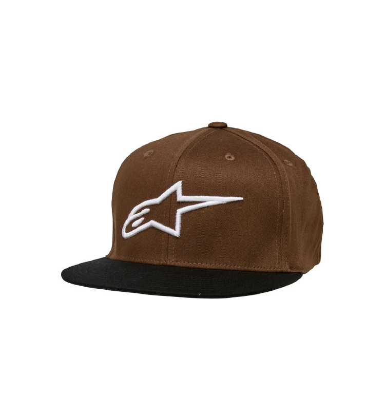 Gorra Alpinestars AGELSS FLAT Marrón/Negro LXL