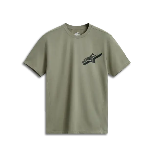 Camiseta Alpinestars Manga Corta PERF ATTRITION LT Verde/Negro