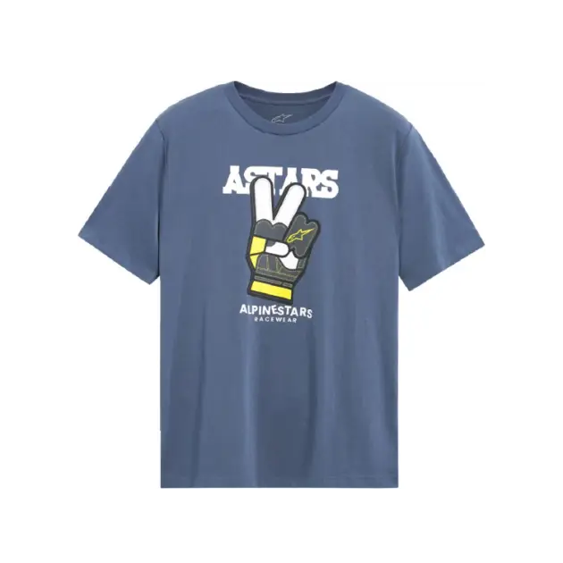 Camiseta Alpinestars Manga Corta CSF PEACEOUT Azul