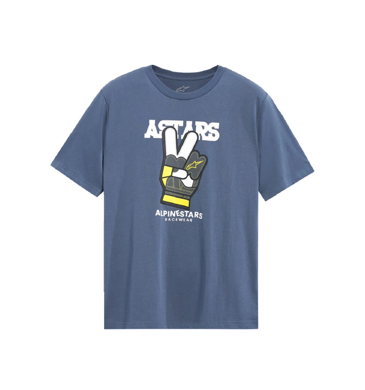 Camiseta Alpinestars Manga Corta CSF PEACEOUT Azul