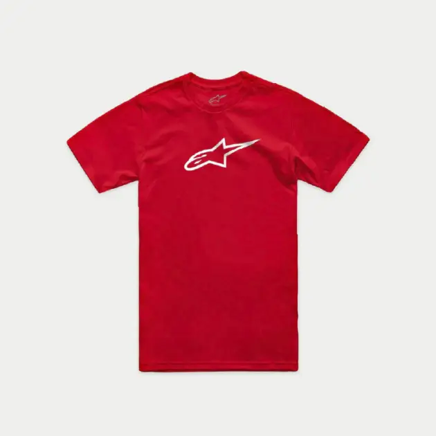 Camiseta Alpinestars Manga Corta CSF AGELESS 2.0 RED/Blanco