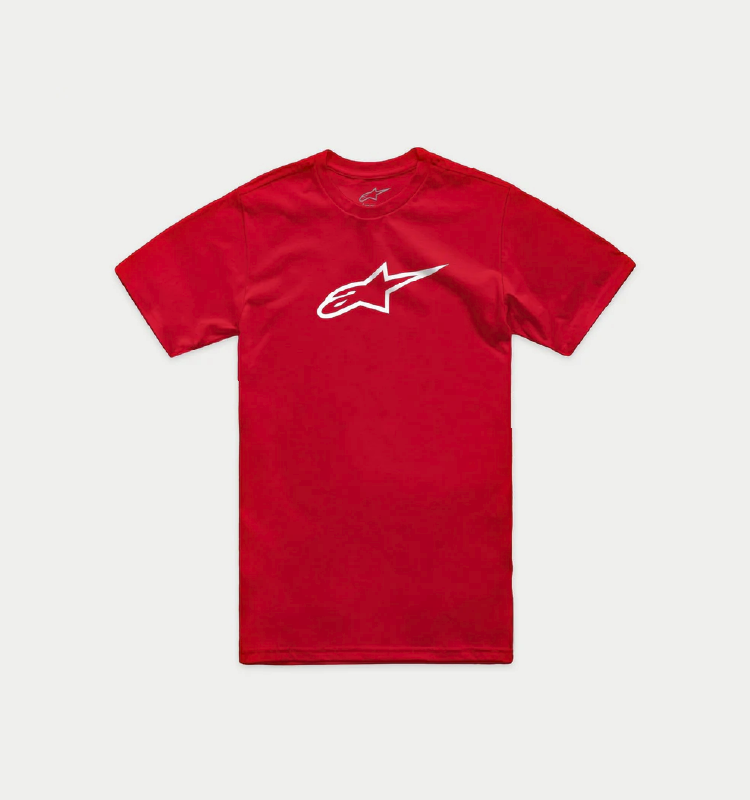 Camiseta Alpinestars Manga Corta CSF AGELESS 2.0 RED/Blanco
