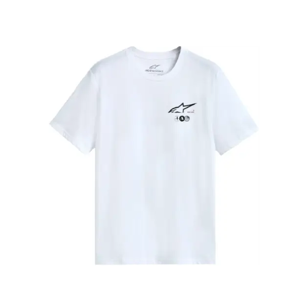 Camiseta Alpinestars Manga Corta CSF ASYM Blanco