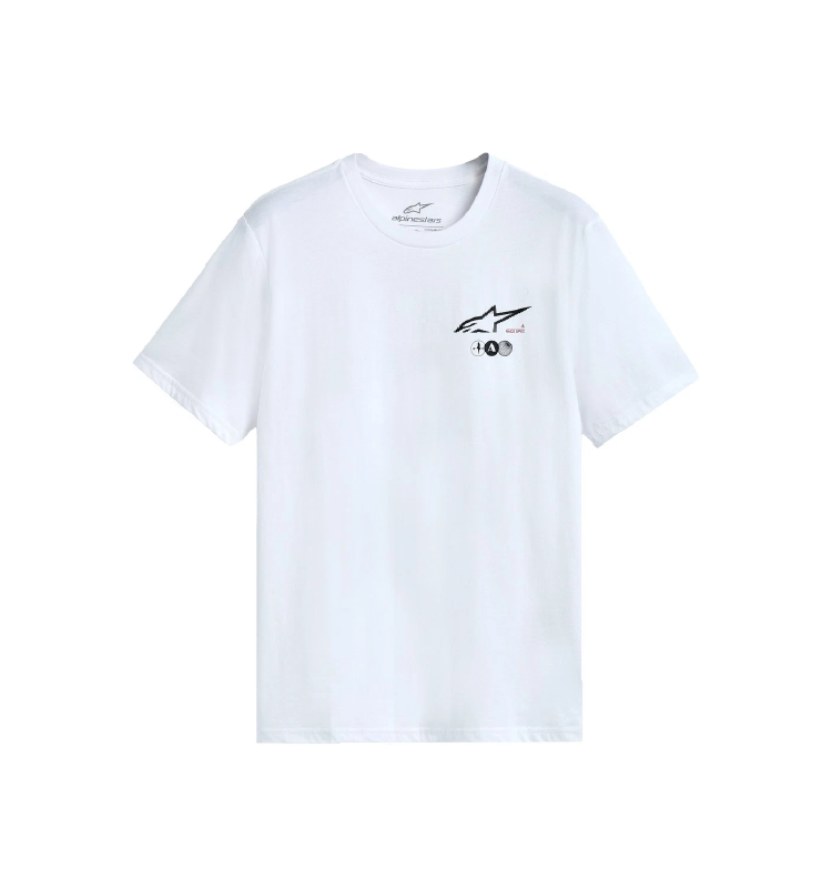 Camiseta Alpinestars Manga Corta CSF ASYM Blanco