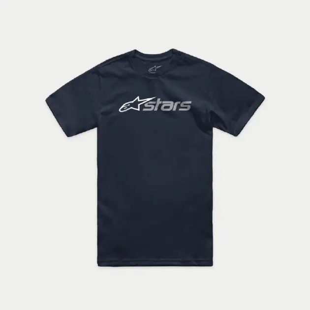 Camiseta Alpinestars BLAZE 2.0 Manga Corta Azul Marino/Blanco/Gris