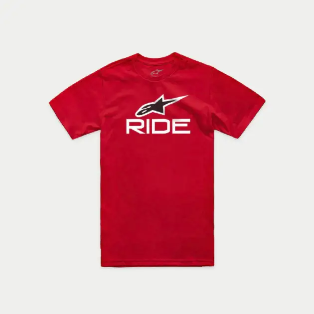 Camiseta Alpinestars RIDE 4.0 Manga Corta Rojo/Blanco/Negro