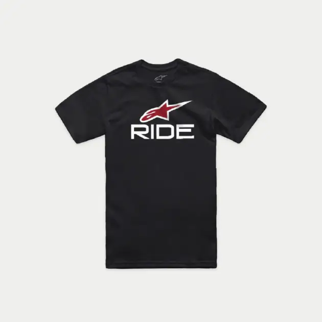 Camiseta Alpinestars RIDE 4.0 Manga Corta Negro/Blanco/Rojo
