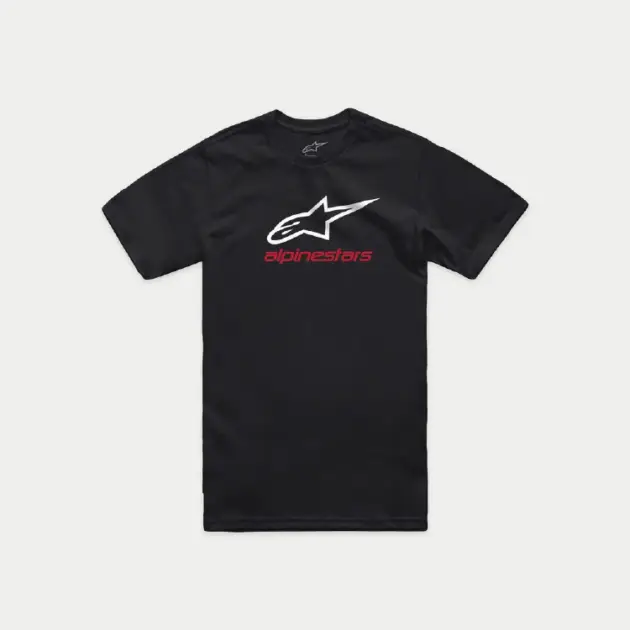 Camiseta Alpinestars Manga Corta CSF ALWAYS 2.0 Negro/Blanco/Rojo