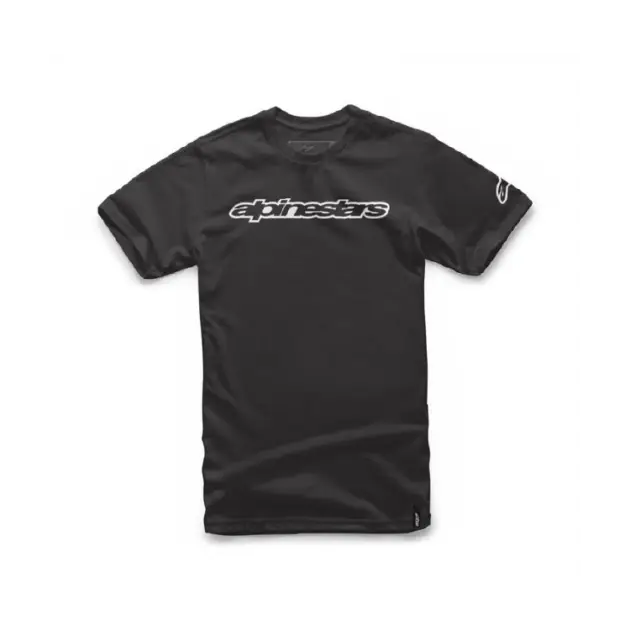 Camiseta Alpinestars WORD Negro/Blanco