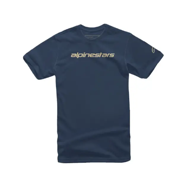 Camiseta Alpinestars LINEAR WORD Azul Marino/TN