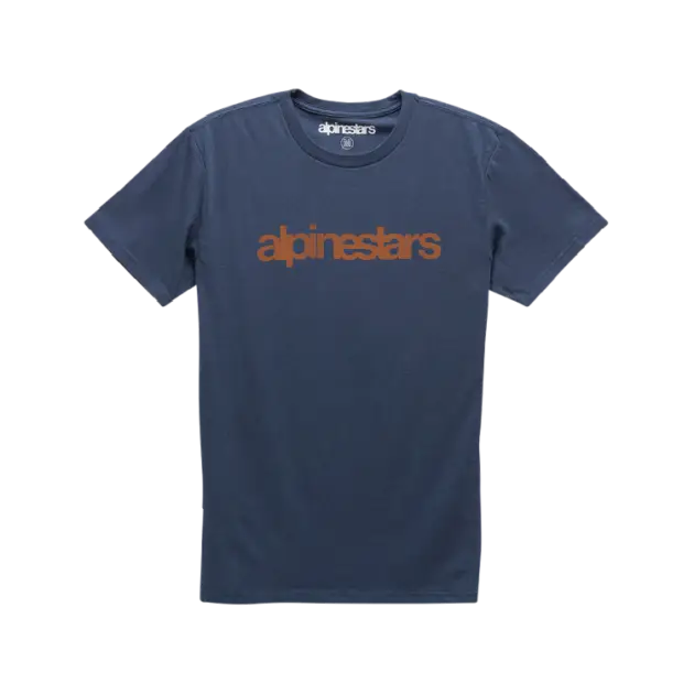 Camiseta Alpinestars HWORD PREM Azul Marino/RED