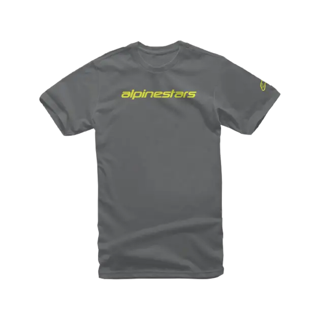Camiseta Alpinestars LINEAR WORD Gris/Amarillo