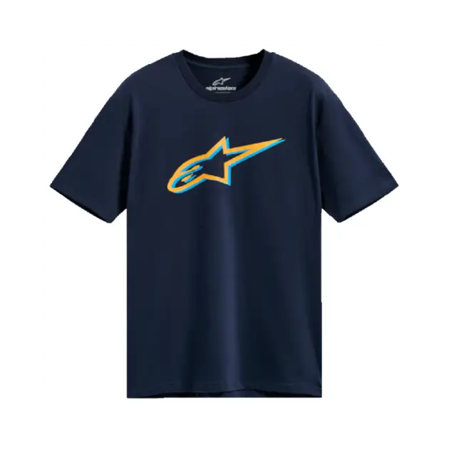Camiseta Alpinestars RIDE3 NAVY/GOLD