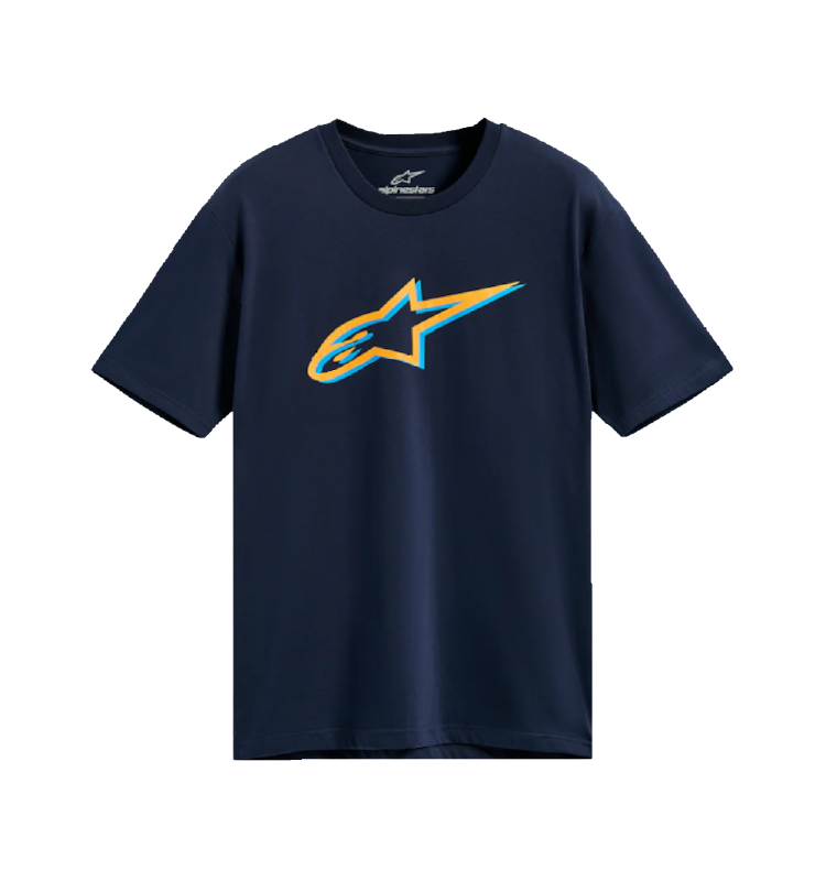 Camiseta Alpinestars RIDE3 NAVY/GOLD