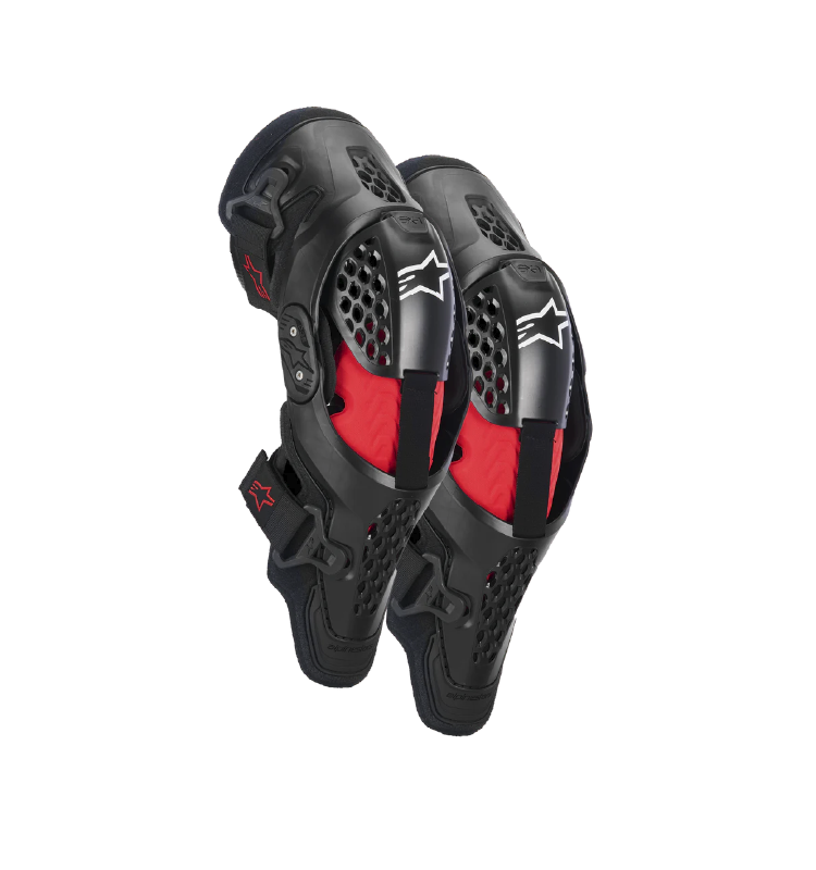 Protección Alpinestars KNEE SX-1 PLASMA Negro/Rojo/Gris