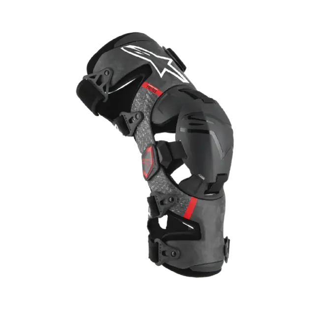 Pieza Alpinestars S-TECH RK-10 PLSMA KNEE BRACE Negro/Rojo
