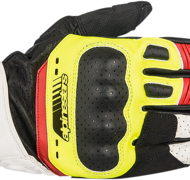 Guante Alpinestars SP-5 Negro/Amarillo/Blanco/Rojo