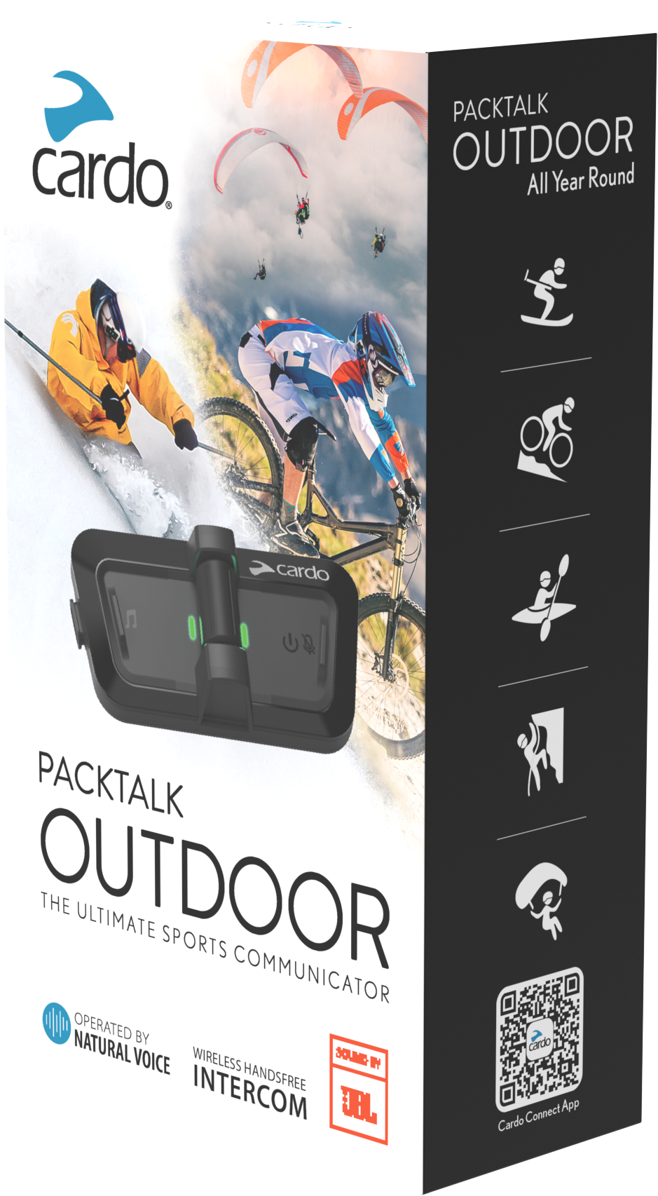 Cardo PACKTALK OUTDOOR Individual Negro