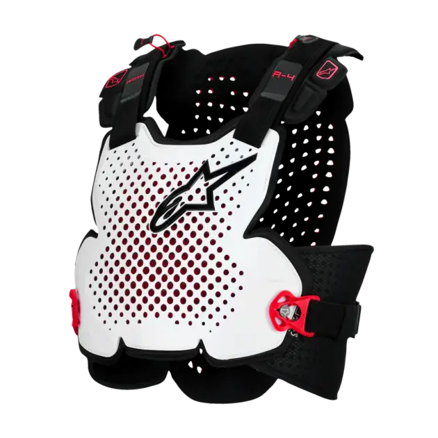 Protección Alpinestars ROOST A-4 PLASMA Negro/RED/WH