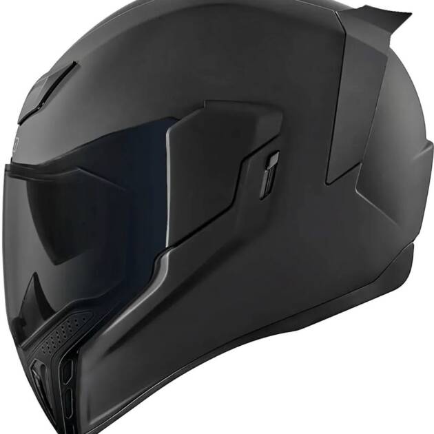 Casco Aflt Oscuro Mate Negro