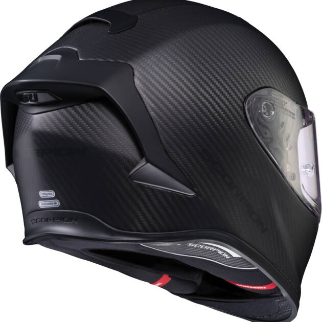 Scorpion EXO-R1 AIR FULL FACE Casco CARBON ONYX Brillante Negro