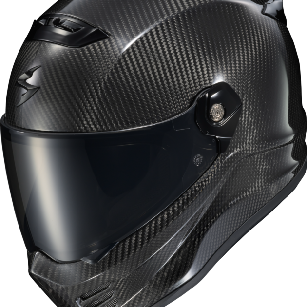 Scorpion COVERT FX CARBON FULL FACE Casco Mate Negro