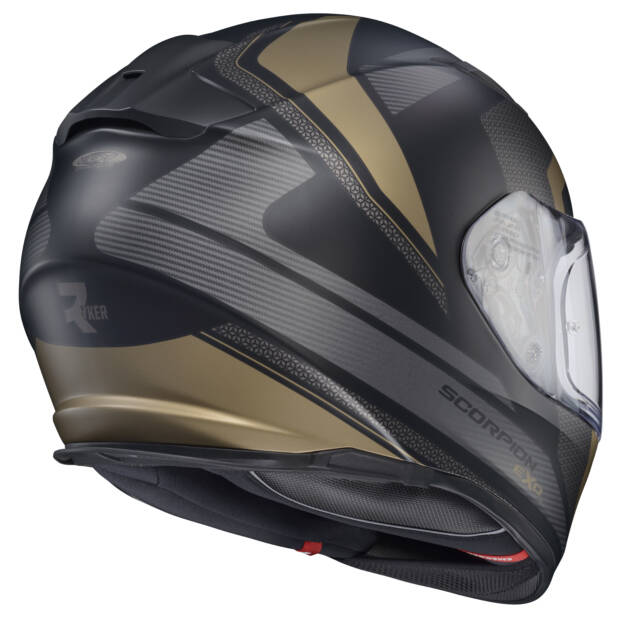 Scorpion RYZER FULL-FACE Casco Brillante Negro