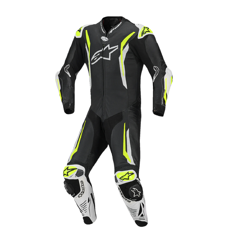 Monotraje Alpinestars GP TECH V5 Negro/Blanco/Amarillo FLUO