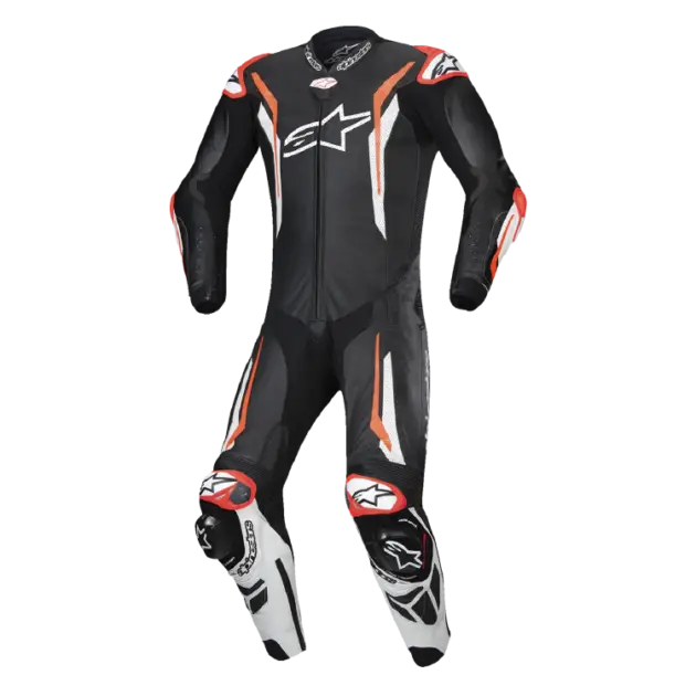 Monotraje Alpinestars GP TECH V5 Negro/Blanco/RED FLUO