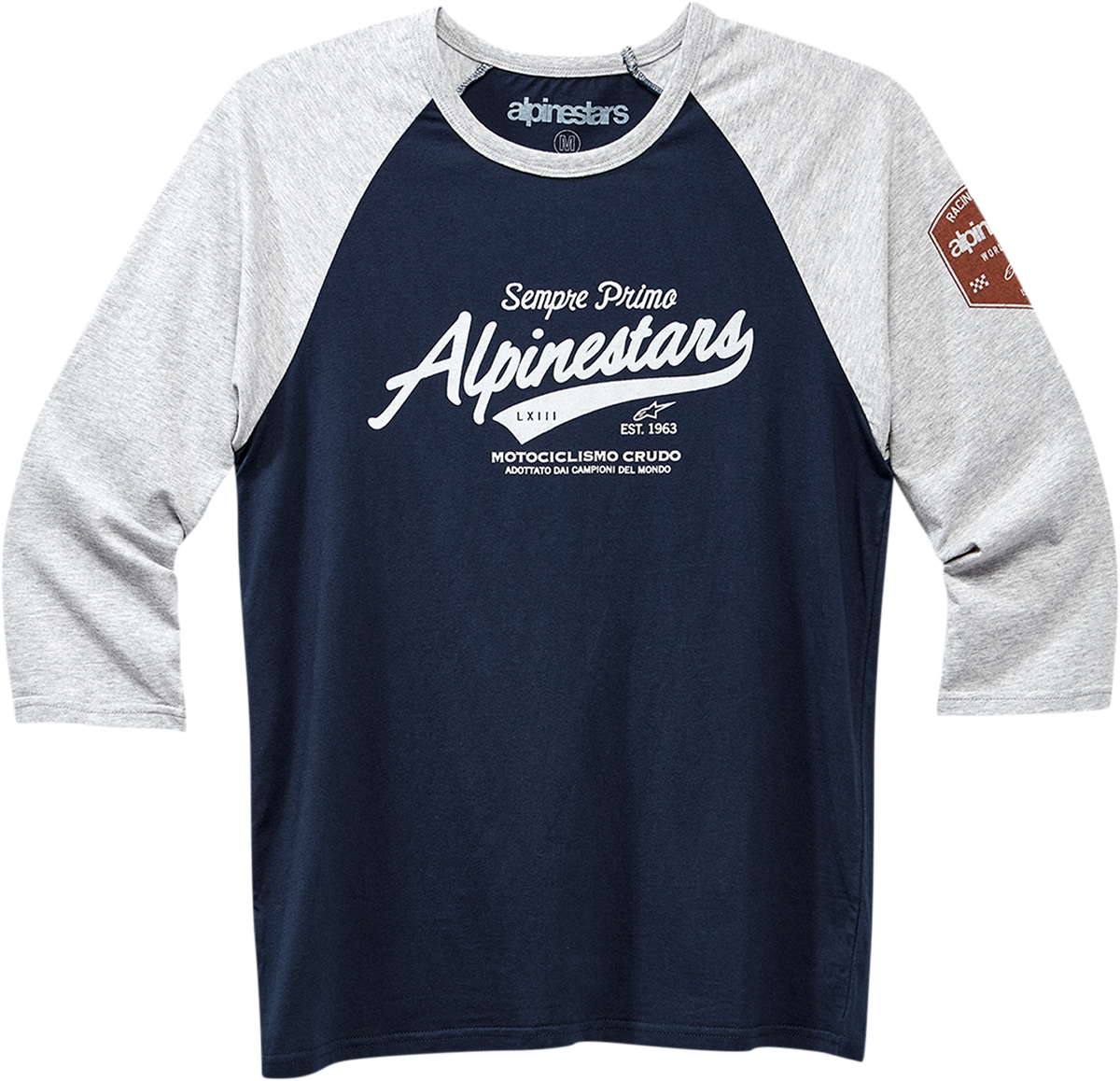 Camiseta Alpinestars SCRIPT Gris/Azul Marino