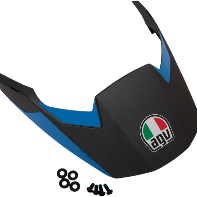 AGV Visera AX9 M-Negro/CYAN-Azul